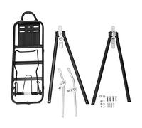 Porte-Bagages arrière de vélo réglable en Alliage d’Aluminium, Support de Voyage pour vélo avec Une capacité de Charge de 35 kg, Montage Universel pour Freins à Disque et à Patin,