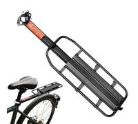 Porte-bagages arrière en alliage d'aluminium pour vélos | Support de transport de bagages haute résistance pour sacs à main, paniers de livraison d'épicerie, valise, sac à dos, voyage, cyclisme