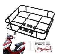 Porte-bagages Arrière - Fer, Panier À Vélo, Robuste | Système De Montage De Boîte De Livraison De Conception Stable Sans Bord, Support De Panier Arrière De Vélo Pour Le Cyclisme, Utilisation De Livrai