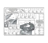 Givi Plaque pour top case Monokey E225 Honda XL 700V Transalp (08-13) Noir