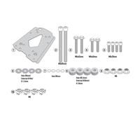 GIVI SR8711 Porte-bagages Arrière Benelli 500 TRK 502 Bleu 2021-2025