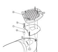 Givi Montage Arrière Du Top Case Monolock Kymco Downtown 125i/200i/300i
