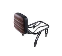 Porte-Bagages Arrière Moto Pour Indian Pour Scout Pour Rogue Pour Sixty Pour Bobber Pour Twenty Porte-bagages Pour Siège Solo Avec Dossier Conducteur Moto Porte-Bagages(Brown TypeA Backrest)