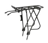 Porte-bagages arrière pour vélo 24 à 29 pouces avec support pour pompe ( Noir )