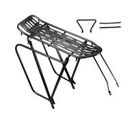 Porte-bagages arrière pour vélo, cadre en alliage d'aluminium, support de charge réglable, design léger et robuste, pour VTT, vélo de route, épicerie, sport, 44 x 14 x 38 cm