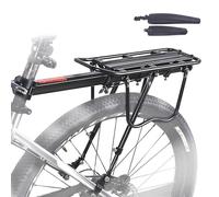 Porte-Bagages arrière pour vélo - Rack de Coffre arrière réglable avec Garde-Boue et réflecteur