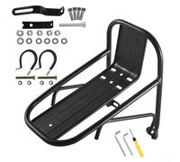 Porte-bagages avant de vélo en alliage d'aluminium compatible avec freins à disque et panier (porte-bagages avant (uniquement)