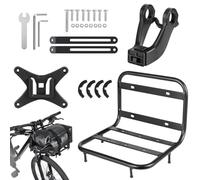 Porte-bagages avant de vélo - Porte-bagages à charge solide, support de rangement léger pour fourche | Support de chargement avant, support de vélo stable, accessoire universel pour vélo de montagne