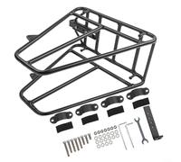 Porte-bagages avant en alliage d'aluminium pour vélo de montagne, scooter électrique, léger 580 g, cadre en acier noir