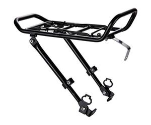 Porte-Bagages Avant pour vélo en Aluminium Noir réglable 24 à 28