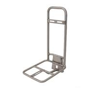 Porte-bagages avant pour vélos pliants Brompton fabriqué à partir de matériaux ultra légers, conçus pour la durabilité et la compacité pour soutenir la cargaison avant en toute sécurité (petite taille