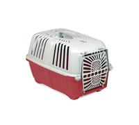 Porte-bagages avec porte en plastique pour chiens et chats mod�le Pratiko Ferr