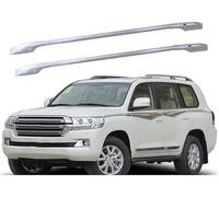 Porte Bagages Barres de Toit Railing pour Toyota Cruiser Voiture Aluminium alerie Toit Porte-en Noir sans Railing sur Le verrouillable