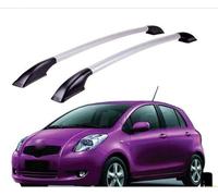 Porte Bagages Barres de Toit Railing pour Toyota Yaris 2007-2013 Voiture Aluminium alerie Toit Porte-en Noir sans Railing sur Le verrouillable