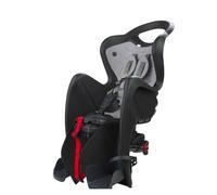 Mr Fox 2021 - Siège arrière inclinable pour vélo - Coussin et Bretelles en Faux Cuir - pour Les Enfants jusqu'à 22 kg, de 3 à 8 Ans - Fixation au Porte-Bagages - Noir
