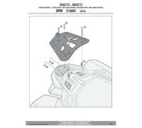Givi Fixation Arrière Pour Coffre Monokey Bmw R 1200/1250 Rt One Size Aluminium