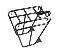 Porte-bagages de vélo - Bagages de tourisme pour évaluation | Porte-bagages avant avec construction résistante et élégante pour équipement, maison et support professionnel pour la stabilité utilitaire