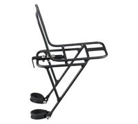 Porte-bagages de vélo - Noir - Porte-bagages pour VTT - Avec 2 méthodes d'installation - Peut porter un sac de porte-bagages, un panier de vélo, des tentes, un sac de couchage