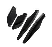 Porte-Bagages de Voiture pour Mitsubishi pour Pajero pour V80 2009-2017 2018 Noir ABS Barre De Toit Rail Fin Protection Couverture Coque Remplacer 4PCS Barre Transversale Porte-Bagages