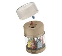 Porte-bagages de voyage - organisateur de voyage pour médicaments, conteneur pour médicaments avec 7 compartiments et coupe-feuilles, idéal pour camping, randonnée, poche, famille et amis