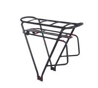 Porte-Bagages Double Couche for Vélo, Porte-Batterie Arrière, Support De Réglable, Noir, 26", 28", 700C(NO.3)