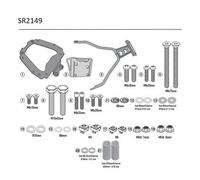 Porte-Bagages GIVI sr2149 Coffre Monokey / Case Yamaha X-Max 125-300, Tricity