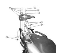 Givi Support de top case Monorack 166FZ pour Honda VFR 800 VTEC 2002-2011 Noir