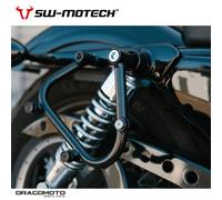 porte-bagages latéral gauche noir pour modèles Harley Sportster SW-MOTECH HTA...