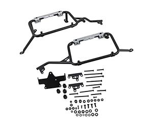 Porte-bagages latéral spécifique PL ONE-FIT configuré pour valises MONOKEY® CAM-SIDE Trekker Outback pour TRIUMPH Tiger 900 (20 > 21) - PLO6415CAM