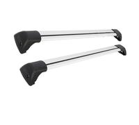 Porte-Bagages Lot De 2 Cadenas De Ceinture À Point Fixe en Alliage D'aluminium pour BMW pour IX pour I20 SUV 5 Portes 2021-2024 Barres Toit Railing(Argent)