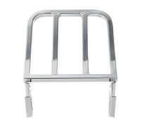 Porte-Bagages Moto pour Heritage Softail Dyna Fatboy Street Bob FXDB Low Rider Super Glide FX Moto Sissy Bar Dossier Porte-Bagages Arrière(Chrome)