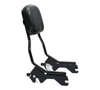 Porte-Bagages Moto pour Softail pour Low Rider FXLR St pour Sport pour Glide FLSB 2018-2021 Moto Sissy Bar Dossier Vertical avec Coussin Portebagages(Black)