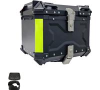 Porte-bagages moto Top Case, alliage d'aluminium étanche, ajustement universel, X-45L-Black