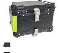 Porte-bagages moto Top Case, alliage d'aluminium étanche, ajustement universel, X-55L-Black
