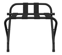 Porte-bagages - Noir - 56x39x52 cm - Dossier intégré - Acier - 90 kg max