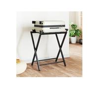 vidaXL Porte-bagages Bambou Noir 68,5 x 38 x 58 cm