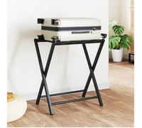 vidaXL Porte-bagages Bambou Noir 68,5 x 38 x 58 cm