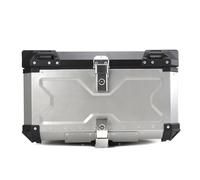 Porte Bagages pour Benelli TRK 502X TRK502X Moto Coffre Latéral Bagages Voyage Valise Sacoche Cadre Support Arrière Top Box Casque Moto Porte-Bagages(100L Topcase Silver)