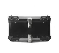 Porte Bagages pour Benelli TRK 502X TRK502X Moto Coffre Latéral Bagages Voyage Valise Sacoche Cadre Support Arrière Top Box Casque Moto Porte-Bagages(80L Topcase Black)