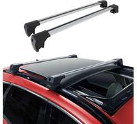 Barres De Toit Transversales Compatible avec Dacia Lodgy 2012-2024 Aluminium Gris TÜV ABE