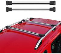Porte-bagages pour Dacia Logan MCV 2006-2012 Porte-bagages alu argent 2x