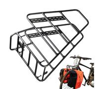 Porte-Bagages pour vélo - 12,6 x 6,5 x 16,54 Pouces Équipement pour Sacs latéraux de vélo sur Route, Porte-Bagages en d'aluminium | Support de vélo pour Panier de Pique-Nique, Garage
