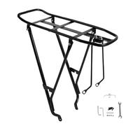Porte-bagages Pour Vélo - Construction Métallique En Acier, Cadre Réglable En Hauteur, Porte-bagages Robuste, Composant D'amélioration De La Stabilité | Support Monté À L'arrière Avec Fixation Boulonn