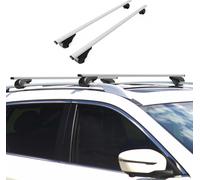 Porte-bagages pour VW Atlas 2018-2025 Porte-bagages de base métal argent 2pcs