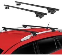 Porte-bagages pour VW Polo 9N 6R 2003-2017 Alu Noir 2 pièces ABE