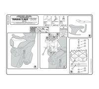 GIVI SUPPORT TOP CASE MONOLOCK YAMAHA X-MAX 2010 (SR370M)