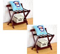 Porte-Bagages - Support de Valise, Support de Rangement à 2 Niveaux pour Valise de Chambre à Coucher, Support de Rangement Pliable en Bois Massif pour la Maison, Support