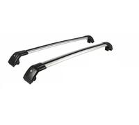Porte-Bagages Toit Barre Transversale Réglable pour Mitsubishi pour Pajero Sport 2016 - 2026 Barres Chargement Verrouillables Support De Rail Toit 2 Pièces(Noir Argent)
