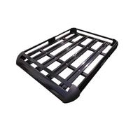 Porte-bagages Universel À Double Pont Voiture Cadre Toit Uniquement Sans Barres Transversales Support Fret 100kg Panier À Bagages Voiture Galerie De Toit Pour Voitures(Black C)