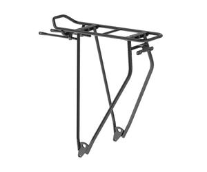 Porte-bagages vélo arrière à tringles avec pince ressort Racktime Boost It 25 kgs Noir